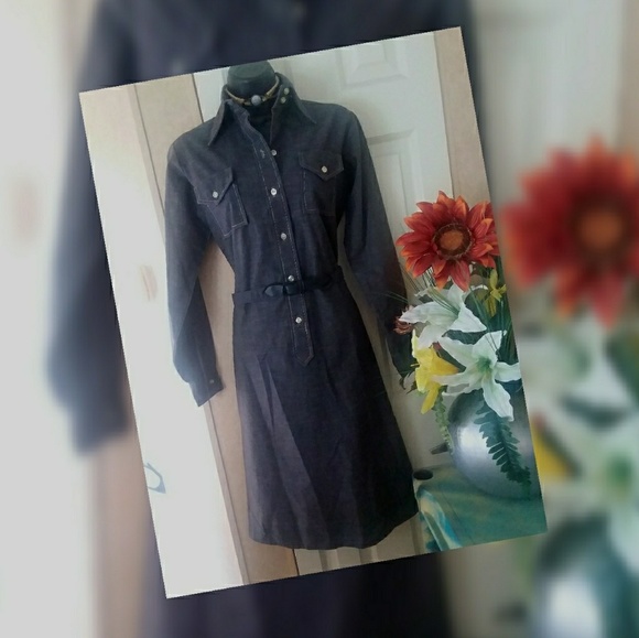 Shapely Classics Dresses & Skirts - Vintage Industrial Inspired Shirt Dress.